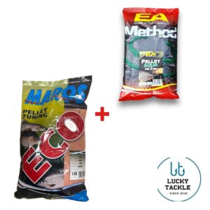 Method feeder komplektas MAROS Pellet Aqua Uni 2mm ir MAROS ECO Sūris 1 kg