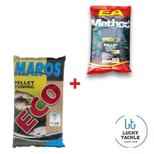 Method feeder komplektas MAROS Pellet Aqua Uni 2mm ir MAROS ECO Karpis/Karosas 1 kg