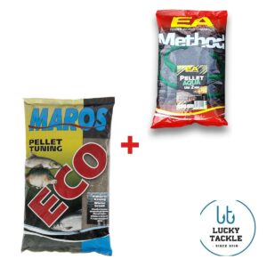 Method feeder komplektas MAROS Pellet Aqua Uni 2mm ir MAROS ECO Karšis (šaltam vandeniui) 1 kg